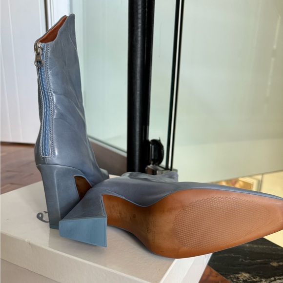 L’Intervalle Lizzo Blue Leather Boots - Picture 4 of 5